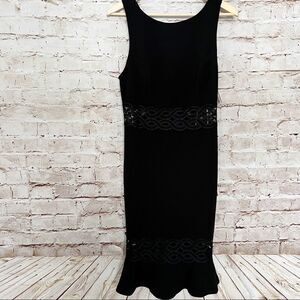 Lulus sleeveless lace tulip dress body con fitted